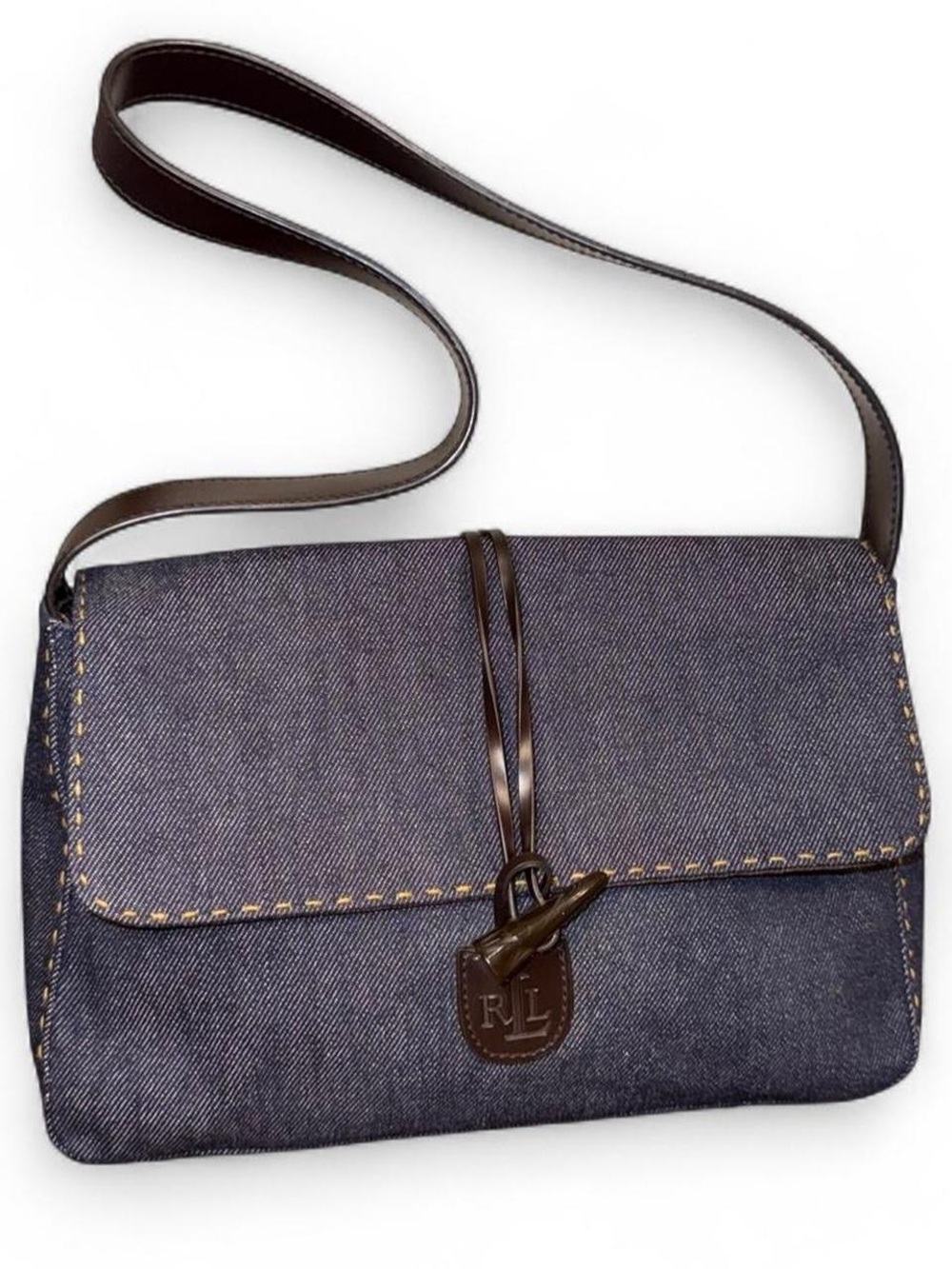 Vintage Y2K Ralph Lauren Denim Shoulder Bag